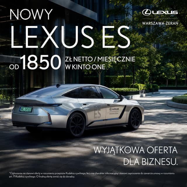 Kreacja: Lexus ES w Kinto One