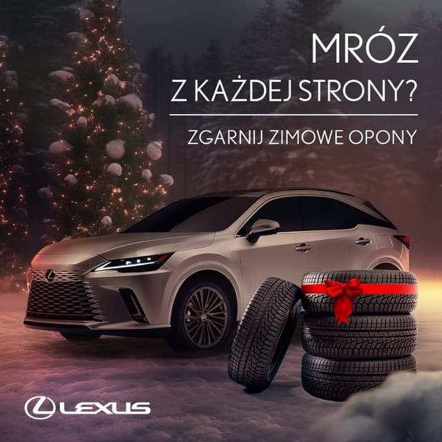 Kreacja: Zimowe opony Lexus